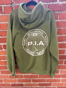 PIA logo and mushroom hoodie